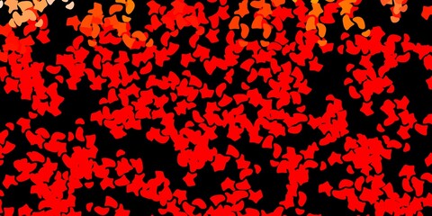Fototapeta na wymiar Dark red vector texture with memphis shapes.