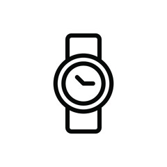 watch icon vector illustration outline style. father's day icon set.