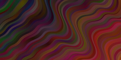 Fototapeta premium Dark Red vector pattern with lines.
