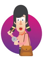 woman pouting lips to apply lipstick