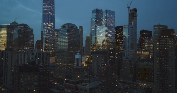 FiDi NYC at dusk