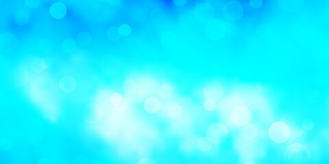 Fototapeta premium Light BLUE vector backdrop with circles. Abstract colorful disks on simple gradient background. Design for your commercials.
