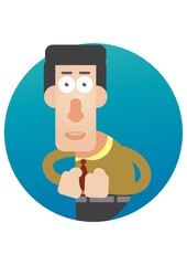 man with a self fist bump