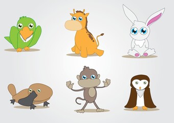 collection of animals