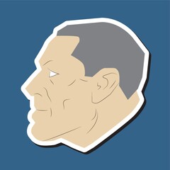 old man face