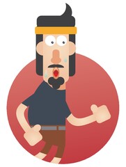 man running