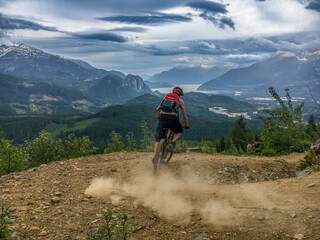 Mountain Biker in Squamish 