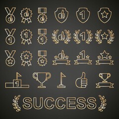 set of success icon
