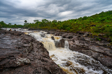 The rainbow river or five colors river is in Colombia one of the most beautiful nature places, is called Crystal Canyon