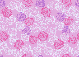 Japanese Sweet Flower Petal Vector Seamless Pattern
