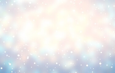 Light snow blurred texture. Pastel pink blue white background. Bright empty winter backdrop.
