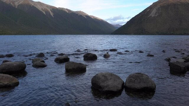 Saint Arnaud's Lake Rotoiti in the South Island of New Zealand