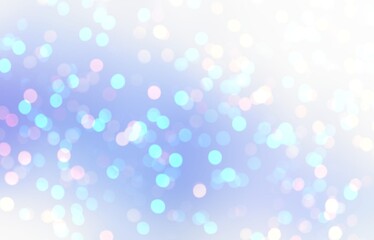 Fototapeta na wymiar Brilliant glitter blue festive empty background. New Year glare texture. Bokeh pattern. Christmas sparkling illustration.