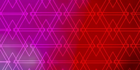 Light Blue, Red vector backdrop with lines, triangles. Gradient triangles in abstract style on simple form. Pattern for websites.