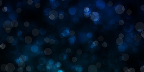 Dark Blue, Green vector backdrop with dots. Abstract illustration with colorful spots in nature style. New template for a brand book.