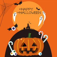 ハロウィーン　背景　素材　