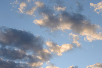 Fototapeta premium Clouds at sunset.
