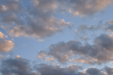 Clouds at sunset.