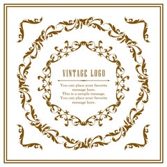 ハロウィンのフレーム素材、ハッピーハロウィン、パーティー、イベント、装飾素材、ビンテージ、アンティー