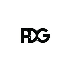 pdg letter original monogram logo design