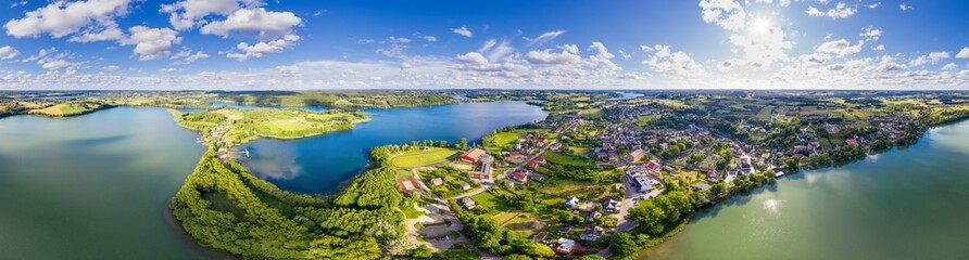 Panorama Chmielna na Kaszubach - obrazy, fototapety, plakaty