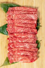 和牛すきやき　Tasty sukiyaki Japanese cuisine