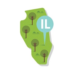 illinois state map