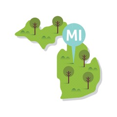 michigan state map