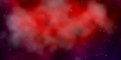 Dark Blue, Red vector texture with beautiful stars. Colorful illustration in abstract style with gradient stars. Theme for cell phones.