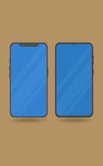 mobile mockup android and ios system