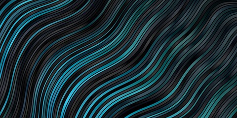 Dark BLUE vector template with lines. Bright sample with colorful bent lines, shapes. Pattern for websites, landing pages.