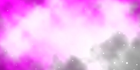 Light Pink vector texture with beautiful stars. Colorful illustration in abstract style with gradient stars. Pattern for wrapping gifts.