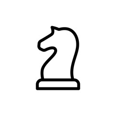 knight chess icon vector symbol template
