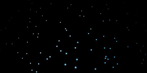 Dark BLUE vector texture with beautiful stars. Modern geometric abstract illustration with stars. Pattern for wrapping gifts.