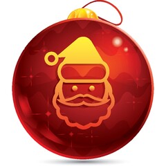 santa claus button