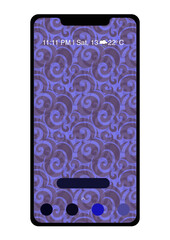 mobile phone with blank screen