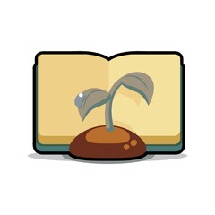book and plant