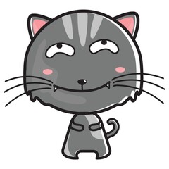 cat with cheeky smile