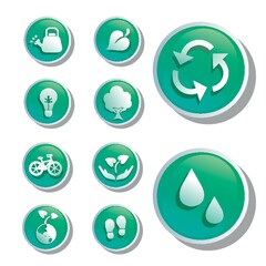 collection of environmental icons