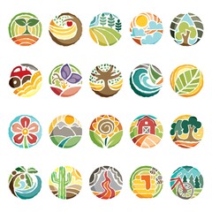 set of nature icons
