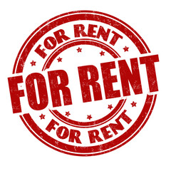 For rent sign or stamp