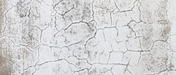 Cracked concrete wall paint texture. Cement background old vintage interior.