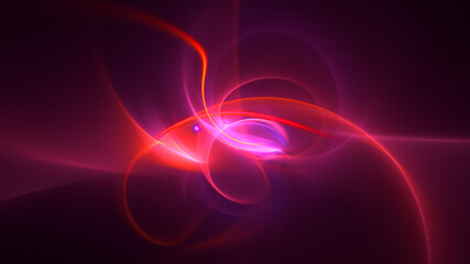 3D rendering abstract multicolor fractal light background