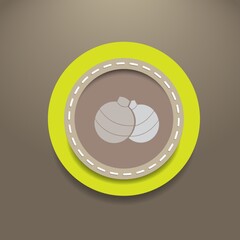 christmas ball button