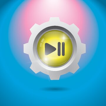 play pause button