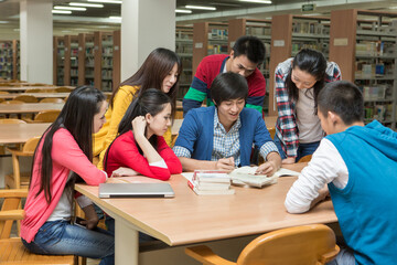 Asian College Student On Campus