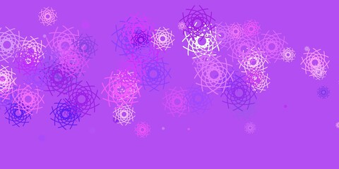Naklejka na ściany i meble Light Purple vector background with random forms.