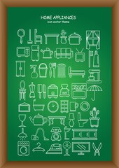 set of home appliances