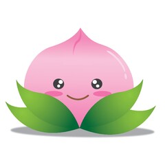 chinese peach smiling