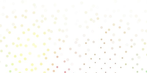 Light green, yellow vector natural layout with flowers.